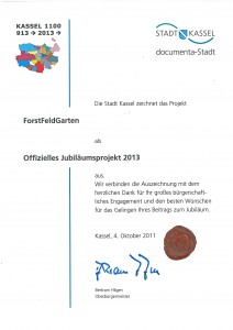 Jubiläumsprojekt 2013
